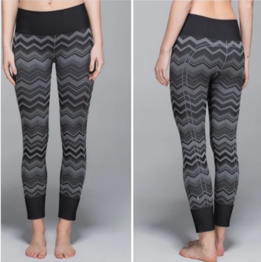 Lululemon Leggings Black Gray Size S - Picture 1 of 4